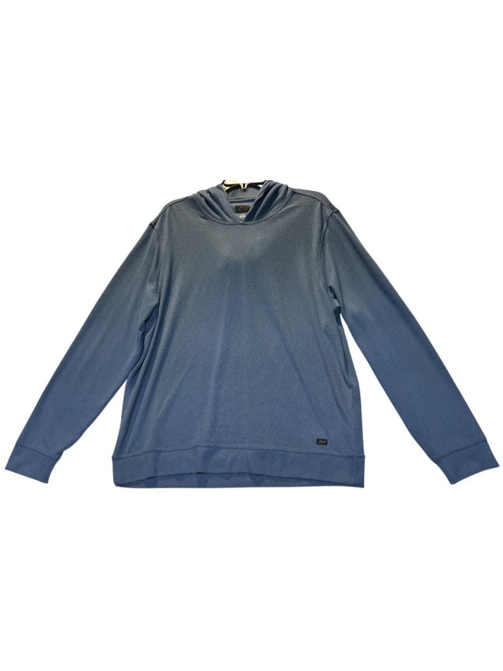 Greg Norman Mens Size Large Blue Lightweight Hoodie Long Sleeve Pullover Soft
